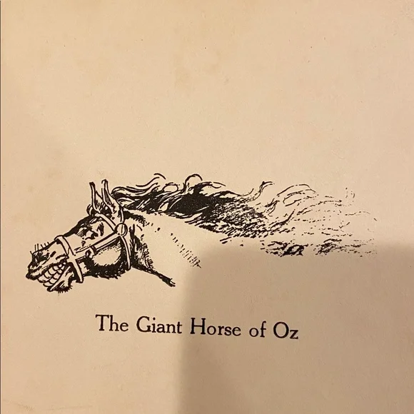 The Giant Horse of Oz vintage 1928 Book 2:11